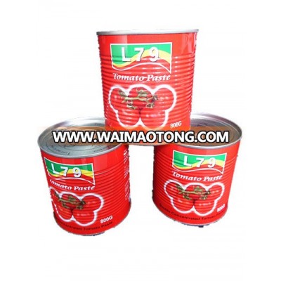 1000g caned tomato paste brix 28-30%