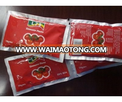 tomato paste sachet 70g 100g