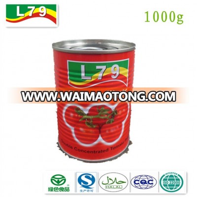 1000g caned tomato paste