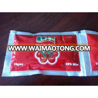 50g tomato ketchup in sachet china tomato paste