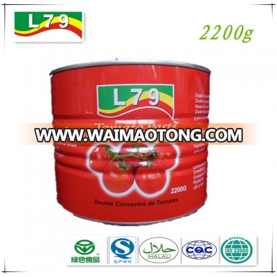 hot sell good taste canned china tomato paste 2200g